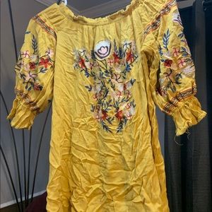 off the shoulder dress